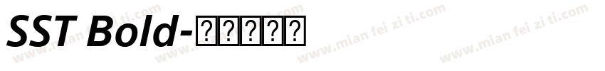 SST Bold字体转换